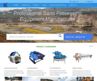 LZZgmachine.com(Sand processing equipment manufacturer) Screenshot