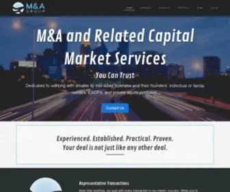 M-A-Group.com(Broker for Financial Advisors in Minneapolis) Screenshot