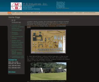 M-Bindustries.com(Metal Stamping) Screenshot