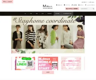 M-Deux.jp(M.deux Official Web Shop) Screenshot