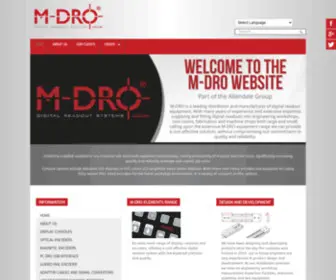 M-Dro.co.uk(M-DRO Digital Readout Systems) Screenshot