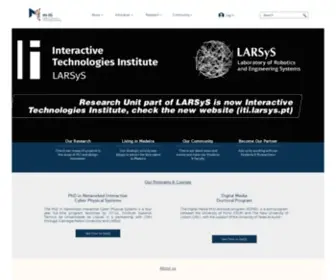 M-Iti.org(HCI Research Institute in Madeira) Screenshot