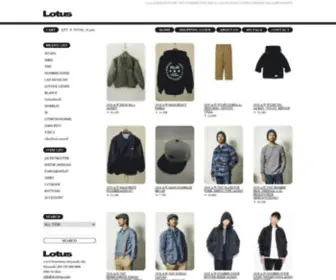 M-Lotus.com(WTAPS,NUMBER (N)INE,TMT等 正規取扱店 宮崎セレクトショップ「Lotus) Screenshot