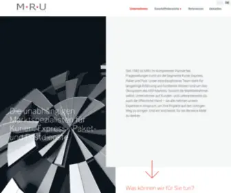 M-R-U.de(Die unabhängigen Marktspezialisten für Kurier) Screenshot