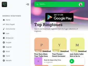 M-Ringtones.com(M Ringtones) Screenshot