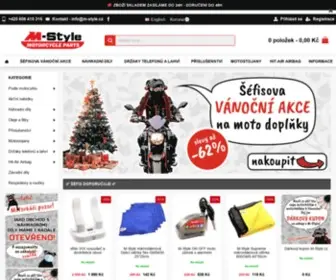 M-STyle.cz(M-Style náhradní díly na motocykl) Screenshot