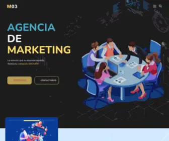 M03Agency.com(Inicio) Screenshot