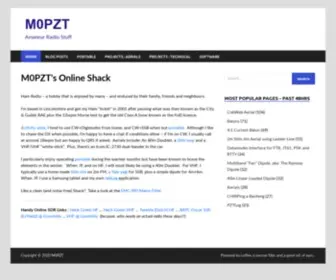 M0PZT.com(M0PZT Amateur Radio) Screenshot