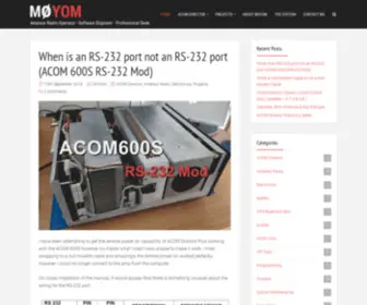M0Yom.co.uk(M0YOM Radio Amateur) Screenshot