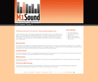 M1-Sound.de(Veranstaltungstechnik PA) Screenshot