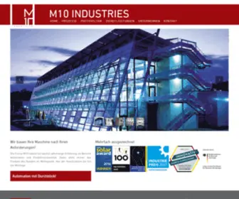 M10-AG.com(M10 INDUSTRIES AG) Screenshot