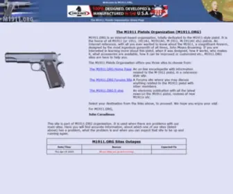 M1911.net(The M1911 Pistols Organization) Screenshot