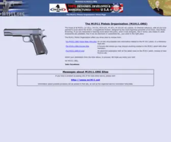 M1911.org(The M1911 Pistols Organization) Screenshot
