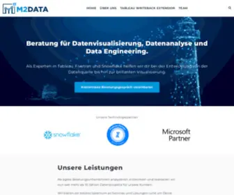 M2-Data.com(Tableau und Power BI Beratung) Screenshot