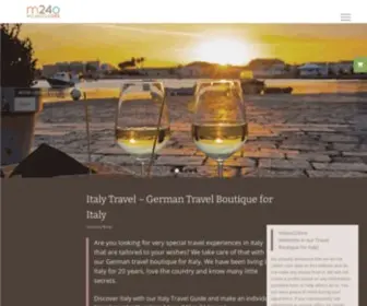 M24O.net(German Travel Boutique for Italy) Screenshot