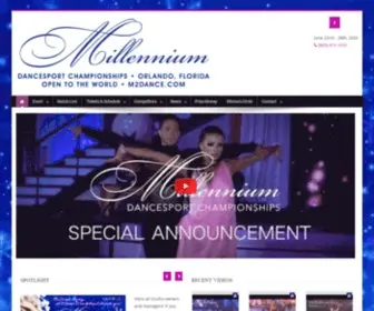M2Dance.com(MILLENNIUM DANCESPORT CHAMPIONSHIPS) Screenshot