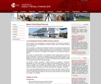 M2DPF.fr(Master 2 droit pénal financier) Screenshot