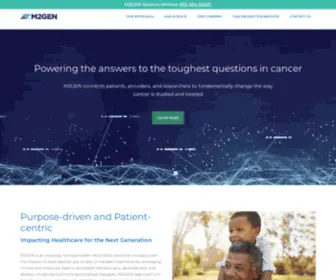 M2Gen.com(Powering answers to the toughest questions in cancer) Screenshot