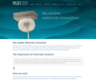 M2I.nl(Materials innovation institute) Screenshot