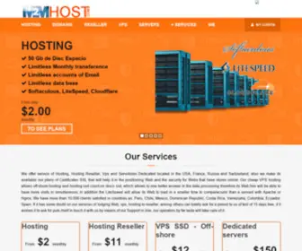 M2Mhost.com(Cheap Cpanel Web Hosting at M2M host) Screenshot