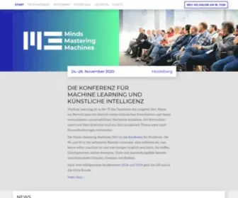 M3-Konferenz.de(Minds Mastering Machines 2021) Screenshot