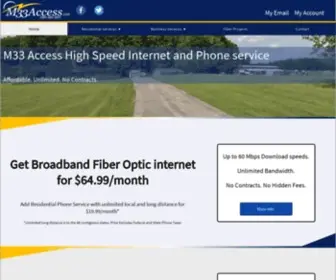 M33Access.com(Broadband Fiber Optic) Screenshot