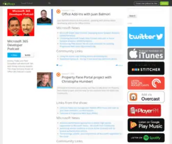 M365DevPodcast.com(Microsoft 365 Developer Podcast) Screenshot