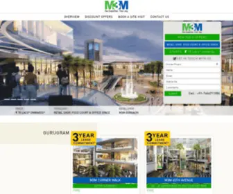 M3Mcommercial.net(M3M Projects in Gurgaon) Screenshot