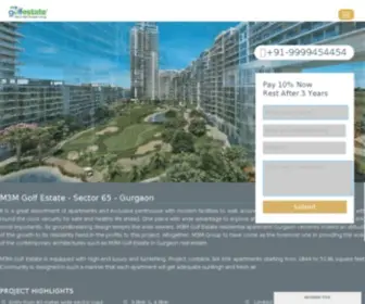 M3Mgolfestates.com(M3M Golf Estate) Screenshot