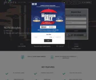 M3Mheightsgurgaon.com(M3M Heights) Screenshot