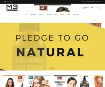 M3Naturals.com(Facial serum) Screenshot