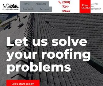 M3Roofingandexteriors.com(M3 Roofing & Exteriors) Screenshot