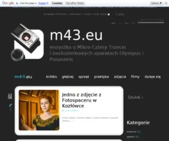 M43.eu(Wszystko o Mikro Cztery Trzecie) Screenshot