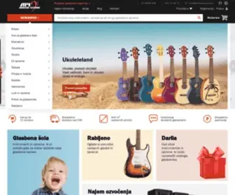 M4Musicstore.si(M4 Music Store) Screenshot