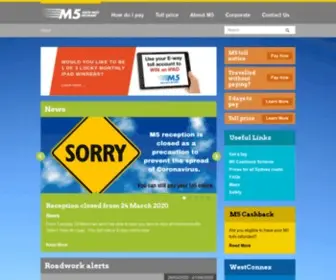 M5Motorway.com.au(M5 South) Screenshot