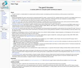 M5Sim.org(Gem5) Screenshot