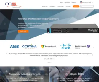 M5T.com(Global supplier of the Mediatrix SIP) Screenshot