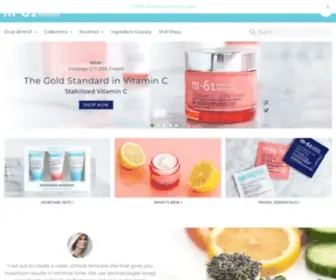 M61Labs.com(61 powerful skincare) Screenshot