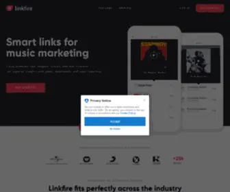 M83.it(Smart links for music marketing) Screenshot