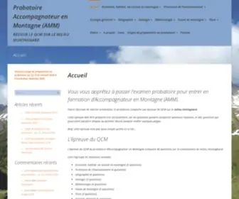 MA-Boite-A-QCM.fr(Probatoire Accompagnateur en Montagne) Screenshot