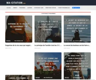 MA-Citation.com(Meilleures Citations et Proverbes) Screenshot