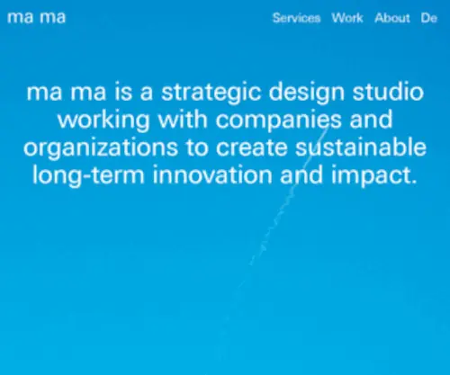 MA-MA.net(Ma ma Interactive System Design) Screenshot