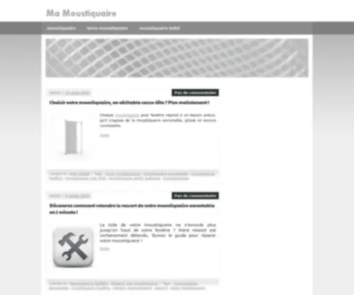 MA-Moustiquaire.fr(Tout sur la moustiquaire) Screenshot