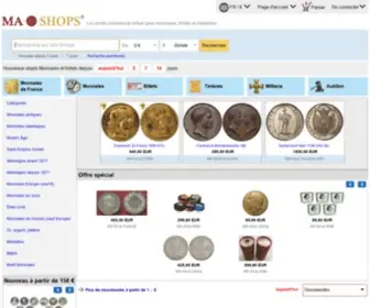 MA-Shops.fr(Le centre commercial virtuel pour monnaies) Screenshot