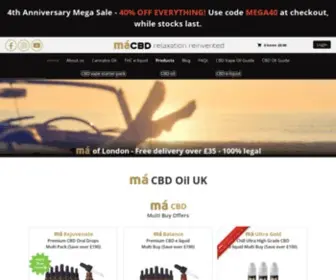 MA-Time.com(Má CBD is the trusted UK supplier of premium CBD oil) Screenshot