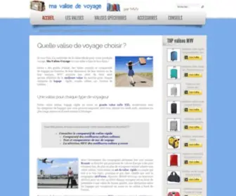 MA-Valise-Voyage.fr(Comparatif et test des meilleures valises et bagage à main au meilleur prix pour voyager zen. MVV) Screenshot