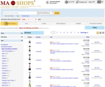 MA-Wine.com(Spirit and Whisky and Wine MA Coin shops) Screenshot