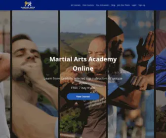 Maacademyonline.com(Martial Arts Academy Online) Screenshot