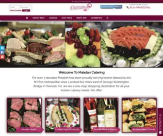 Maadan.com(Kosher Food Deli North NJ by Ma’adan Catering. Ma'adan Kosher Delivery) Screenshot