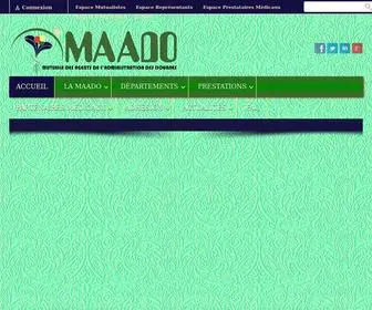 Maado-BF.com(Mutuelle des Agents de l'Administration des Douanes) Screenshot